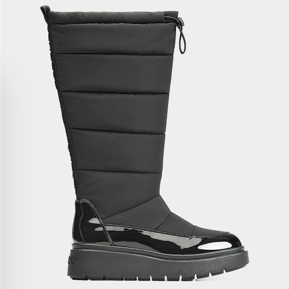 RUDSAK Black Patent & Nylon Winter Boot